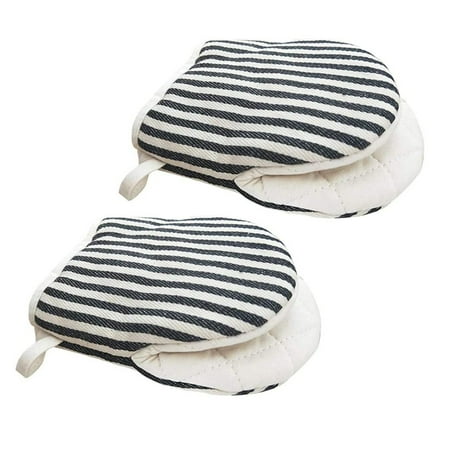 

BToBackyard Mini Oven Mitts Grip Set Duckbill Non-Slip Soft And Comfortable For Kitchen 100% Cotton Anti-Hot Gloves