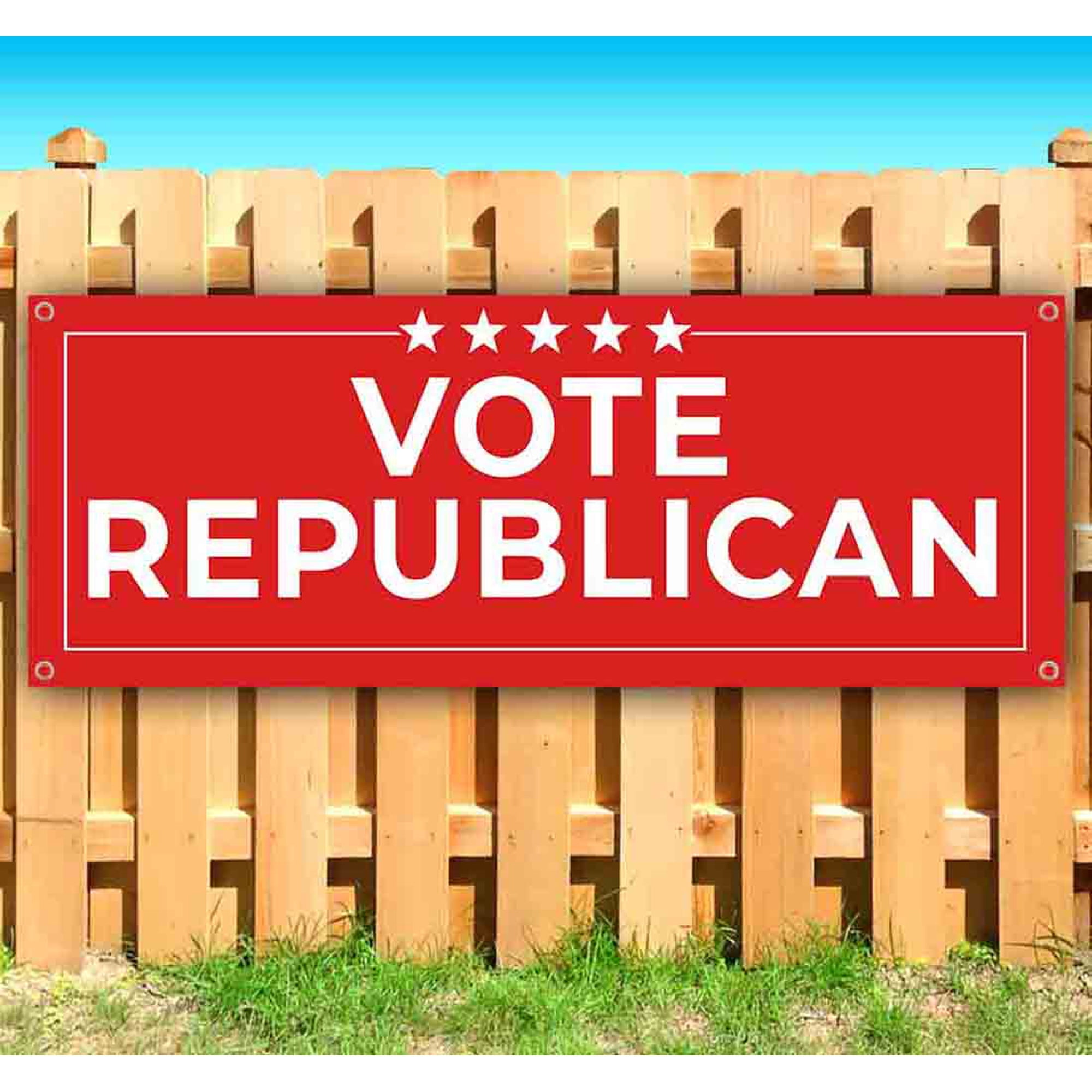 Vote Republica 13 oz Vinyl Banner With Metal Grommets