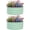 Round 2*2*1FT Olive Green 2-pack, variant on Raised Garden Bed, Galvanized Metal Raised Garden Bed – Heavy Duty Outdoor Planter Box with Reinforced Base, Deep Root & Bottomless Design, Safe Rubber Edges, Easy Assembly for Vegetables, Flowers