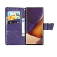 thumbnail image 5 of Samsung Galaxy Note 20 Ultra Wallet Case, Mantto Bling Butterfly Flower PU Leather Flip Phone Cover Credit Cards Slot Shockproof Kickstand Case for Samsung Galaxy Note 20 Ultra, Purple, 5 of 9