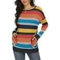 thumbnail image 3 of JuneFish Women Long Sleeve Shirts Casual Tops Dressy Blouses Loose Tunic with Pockets, 3 of 6