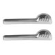 thumbnail image 3 of GOOHOCHY 2 unids Pinzas de comida Pinzas de cocina de acero inoxidable Pinzas de pan Pasta Buffet Abrazaderas, 3 of 7