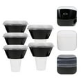 thumbnail image 2 of FELTECHELECTR Beverage Cup with Snack Holder Portable Food Bowl for Home Use Black PP Material, 2 of 6