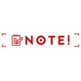 thumbnail image 1 of Printtoo Note Self Inking Rubber Stamp Pre-Inked Office Stamp- Home Office Business Stationery, Red- 42 x 9 mm, 1 of 7
