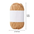 thumbnail image 3 of LiUMX 50g Soft Acrylic Knitting Yarn | Hand Crochet Wool for Baby Clothes & DIY Crafts | Milk Cotton Blend for Scarves, Hats & Sweaters | 1 Skein, 3 of 5