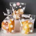 thumbnail image 2 of 50 bolsas transparentes para galletas con forma de margarita, para envolver regalos de bricolaje, fiestas de cumpleaños, suministros de decoración para bodas y Navidad, 2 of 5