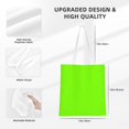thumbnail image 2 of Canvas Bag Tote Bag Shopping Bag 16×15in Can Be Carried By Hand And Can Be Used For Daily Travel Such As Shopping And Going To Work Fluorescent Green, 2 of 8