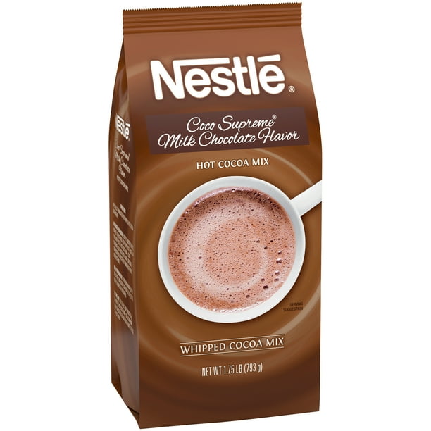 Nestle Hot Cocoa Mix Coco Supreme Milk Chocolate Hot Cocoa Powder, 1.75