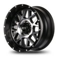 thumbnail image 5 of 18x9 Mudder Trucker MT859 Mutiny Black with Machined Face 5x127 5x5 ET-12 wheel rim, 5 of 5
