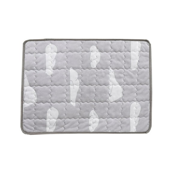 2 Packs Summer Pet Cooling Mat for Dogs Cats Ice Silk Self Cooling Pad Portable Washable Non Slip Pet Cool Blanket for Kennel Sofa Bed Floor Car Travel Gray Polyester Mat