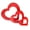 Red, variant on Pink Wooden Heart Centerpiece Heart Shape Table Sign for Romantic Valentines Day Party Table Fireplace Home Decor (3 Sizes)