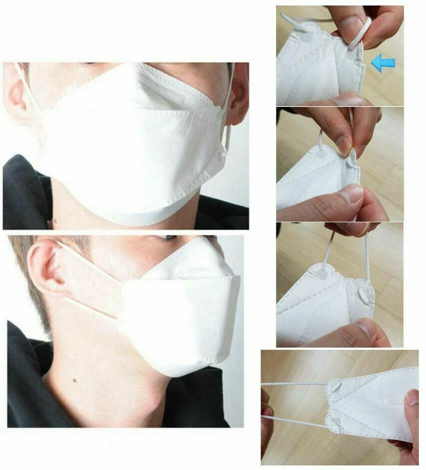 CIRCLE- [Made In Korea] Protective Disposable Face Mask (White) (4 Layer) (10 Pack)