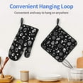 thumbnail image 6 of Skull Cat Moon Gothic Oven Mitts and Pot Holders Sets,Heat Resistant Non Slip Kitchen Gloves Hot Pads with Inner Cotton Layer for Cooking BBQ Baking Grilling, 6 of 6