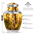 thumbnail image 2 of SUBSH Deer Urn for Ashes Adult Male - Cremation Urns for Men - Cremation Urn for Adults - Urns for Cremation Ashes - Cremation Urns for Burial (10 inch Pack of 1), 2 of 2