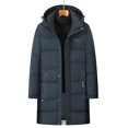 thumbnail image 3 of Chaqueta de plumón de lujo de diseñador para hombre, marca de invierno, con capucha extraíble, relleno de plumón de pato, ropa de abrigo para el frío, chaqueta de invierno para hombre, 3 of 5