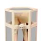 thumbnail image 3 of Organizador de brochas de maquillaje portátil, impermeable, a prueba de polvo, Caja de almacenaje para brochas cosméticas para mujer, hexágono blanco, 3 of 5