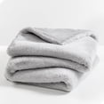 thumbnail image 4 of Bare Home Faux Fur Blanket - 60" x 80" - Ultra Soft Fleece - Oversized, Silver, 4 of 5