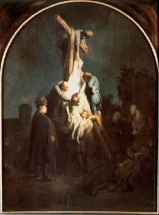 Rembrandt raising the cross picture