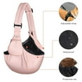 thumbnail image 2 of Mosiso Dog Cat Carrier Sling Bag Hands Free Pet Carrier Tote Bag with Adjustable Padded Strap Carrying Travel Shoulder Bag for Dogs Cats, Pink, 2 of 6