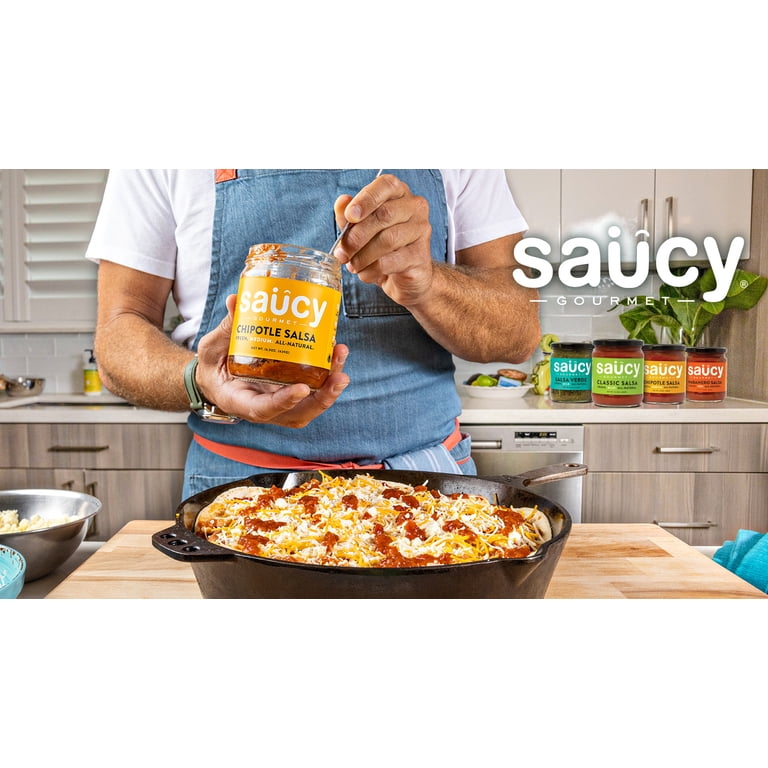 Saucy Gourmet Chipotle Salsa, Gluten Free, 15.5 oz Jar - Walmart.com