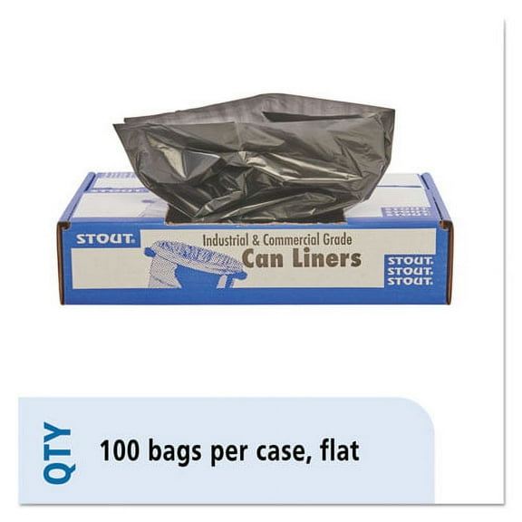 Total Recycled Content Plastic Trash Bags, 30 Gal, 1.3 Mil, 30" X 39", Brown/black, 100/carton | Bundle of 2 Cartons