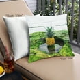 thumbnail image 1 of Ahgly Company Coussin d'Extérieur Ananas, 18 Pouces par 18 Pouces, 1 of 6