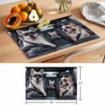 thumbnail image 6 of Funny Dog Print Placemats Set of 8 Summer Modern Driving Animals Place Mats Indoor Wipeable Table Mats Washable Cloth Dining Table Placemats for Kitchen Holiday Party Home Decor 13x19 Inch, 6 of 9