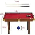 thumbnail image 2 of 48-inch Indoor Billiard Table With 16 Balls 2 Sticks 2 Chalk, Brush And Triangle Pool Game Table Gift For Boys And Girls., 2 of 7