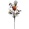thumbnail image 2 of 1Pc Clearance Under $3 Artificial Halloween Pick Halloween Branch Plastic For Vase Arranging Halloween Branches Black Stem With Pumpkin (G), 2 of 7