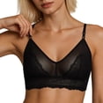 thumbnail image 2 of Admvng Women's Bras Wireless Lace Sheer Mesh Cute Comfort Everyday Bra, 2 of 6