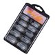 thumbnail image 4 of Soidarity BGVfive100pcs Uñas postizas de plástico francés Color sólido Media cubierta completa Uñas postizas Juegos de manicura transparente 7-13cm Soidarity MJ12850-03, 4 of 4