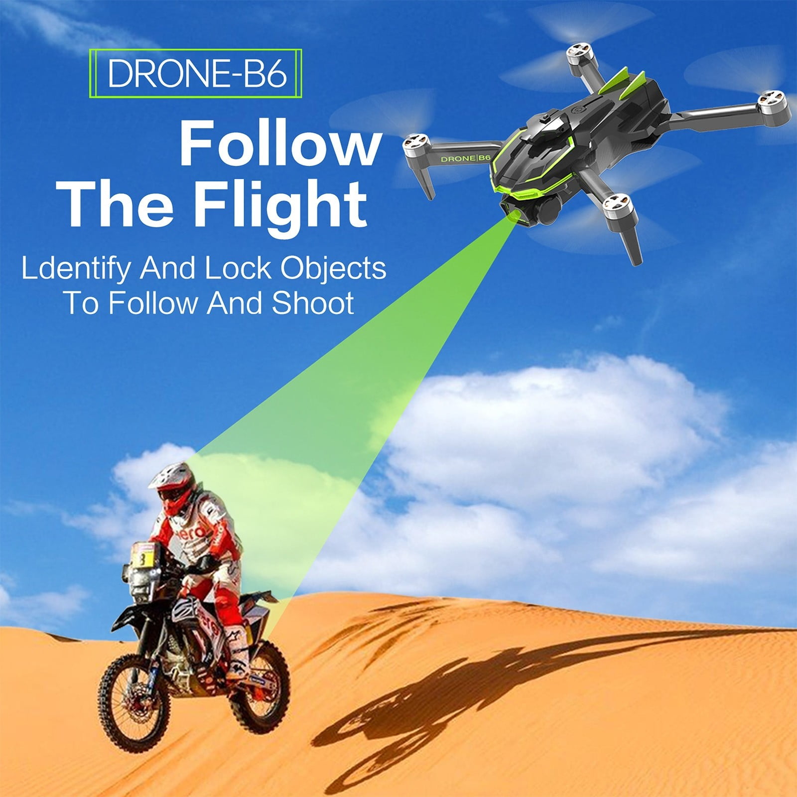 ESULOMP Brushless Motor Drones with 2 Cameras Wind Resistance Headless Mode Gesture Control FPV Drone with Cool LED Light for Adults RC Drone for Beginners Quadcopter