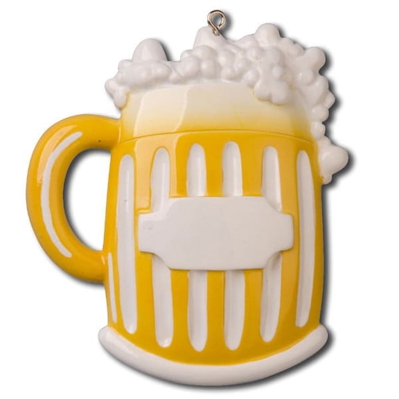 Beer Mug Liquid Drinker Bar Bartender Personalized Christmas Ornament DO-IT-YOURSELF