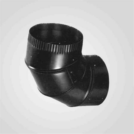

Lindemann 350808 8 Inch x 90 Degree Black Elbow with Snap Lock