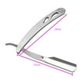 thumbnail image 4 of Stainless Steel Straight Edge Barber Razor Folding Shaving Shaver Without Blade, 4 of 8