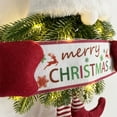 thumbnail image 6 of KYAIGUO Christmas Wreaths for Front Door, Lighted Faceless Doll with Branches Santa Claus Merry Christmas Hanging for Wall Home Decoration, 6 of 6