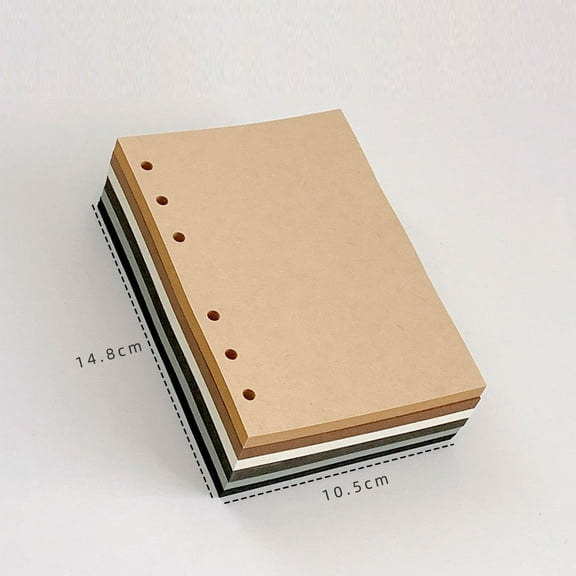 QIDITONG 300 Sheets Refill Paper For 6 Hole Binder Journals Blank Inner Pages Blank Loose Leaf Paper Refills For Planners Unlined Refill Paper For Budget Binders