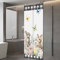 thumbnail image 4 of Easter Bunny Window Privacy Film, Spring Botanical Flowers Flowers Eggs Check Static Cling UV Sun Blocking Tint Film Heat Control Windows Films for Bedroom Bathroom, Window Stickers 23.6"x59", 4 of 8
