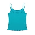 thumbnail image 4 of YiZYiF Kids Girls Tank Tops Shiny Sequins Camisole for Jazz Latin Dance Costume Lake_Blue 16, 4 of 6