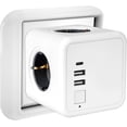 thumbnail image 1 of Usb Power Strip,4 Outlet Cube Wall Power Strip With 2 Mains Usb,1 Type-c Port,7 In 1 Mains With Switch, 1 of 4