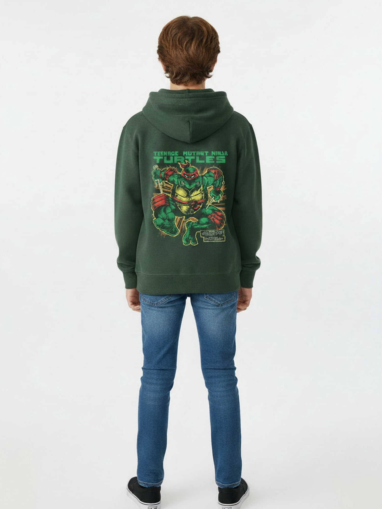 Teenage Mutant Ninja Turtles, Boys' & Big Boys' Elevated Mineral Wash Graphic Hoodie, Sizes 4-18