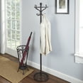 3Piece Coat Rack, Luggage Rack and Umbrella Stand, OilRubbed Bronze