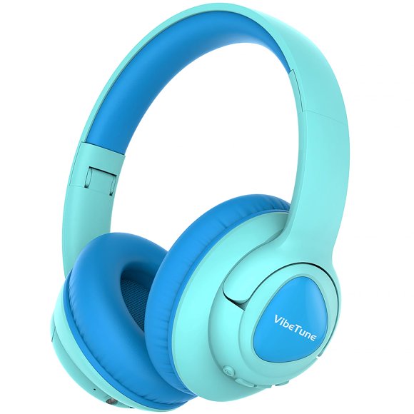 Auriculares Bluetooth VibeTune Kids 60H Playtime Blue Macaron