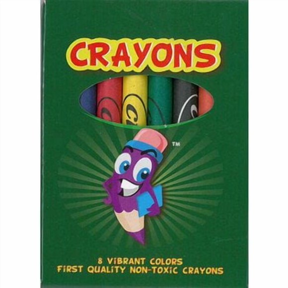 Crayons DDI, paquete de 8 colores, 48 unidades