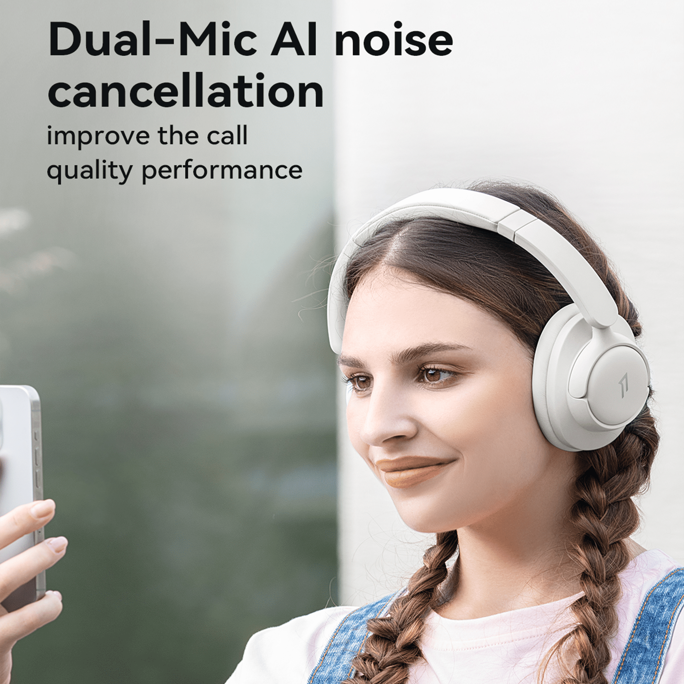 1MORE Sonoflow HQ31 Wireless Headphones with ANC, Hi-Res Audio, 90H Battery, White