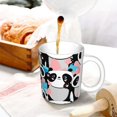 thumbnail image 3 of Yiaed Panda Cute Hearts Print Ceramics Coffee,Large Handle Design,Extra Large Tea and Coffee Cup for Office and Home Mugs, 3 of 6