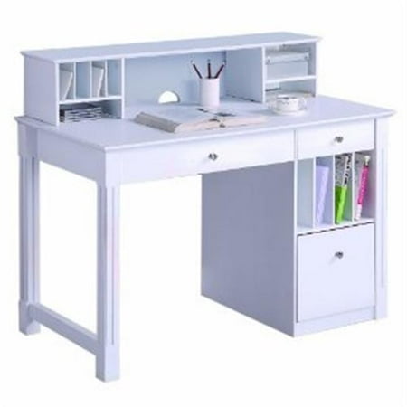 Walker Edison Dw48d30 Dhwh Deluxe Solid Wood Desk W Hutch White Walker Edison Dw48d30 Dhwh Deluxe Solid Wood Desk W Hutch White