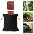 thumbnail image 3 of Foldable Canvas Foraging Bag Collapsible Travel Pouch Durable Leather Camping Hiking Gear Outdoor Storage Accessory, 3 of 3