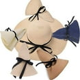 thumbnail image 6 of Womens Straw Hat Wide Brim Floppy Beach Cap Adjustable Sun Hat for Women UPF 50+, 6 of 7