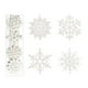 thumbnail image 1 of De Copos De Nieve Con Purpurina, 10Cm, Adornos Colgantes Para Árboles De Navidad, Decoraciones Navideñas Para El Hogar 40 Uds. Monstrate HA042680-01, 1 of 6